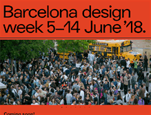 Tablet Screenshot of barcelonadesignweek.com